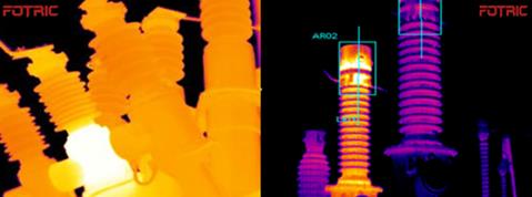 FOTRIC熱像儀在變電設備系統檢測上的應用
